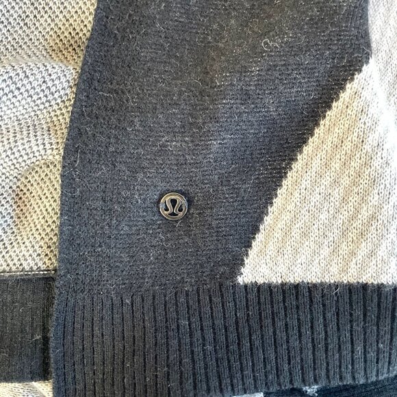 Lululemon Here for Serenity Wrap ActiveYoga Poncho Black Gray Women’s One Size - Picture 4 of 7